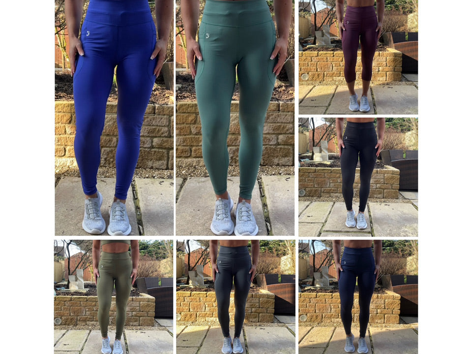 Premium Plain Sports Leggings with Pockets. Ultimate Comfort & Style Activewear