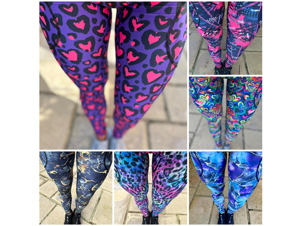 Winter fleece lined sports leggings with pockets are back in stock