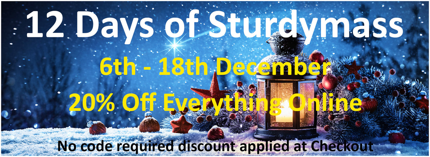 Sturdy By Design Xmas 20% Discount