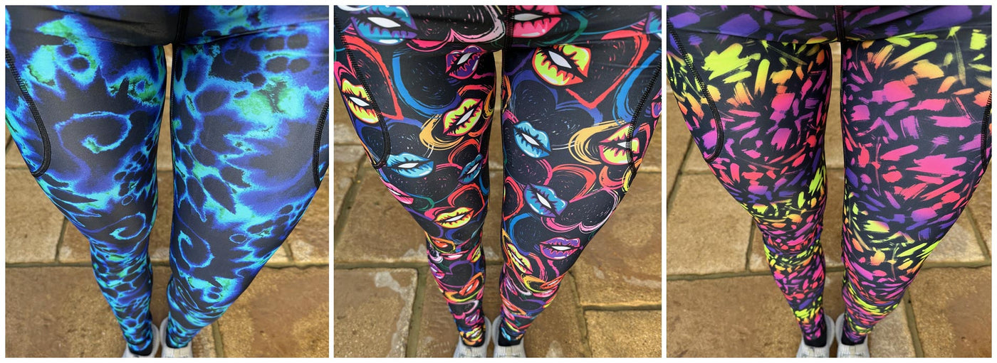 Sturdy By Design Abyss Lip Sync Sunset Strokes Leggings