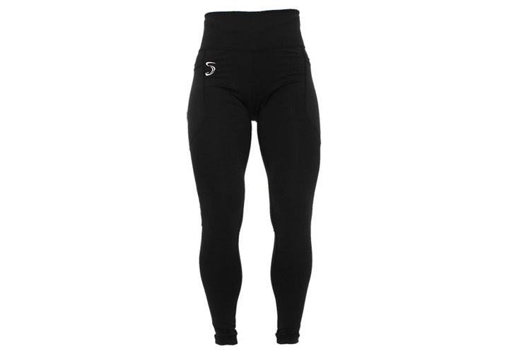 Black Essentials Leggings with Thigh Pockets