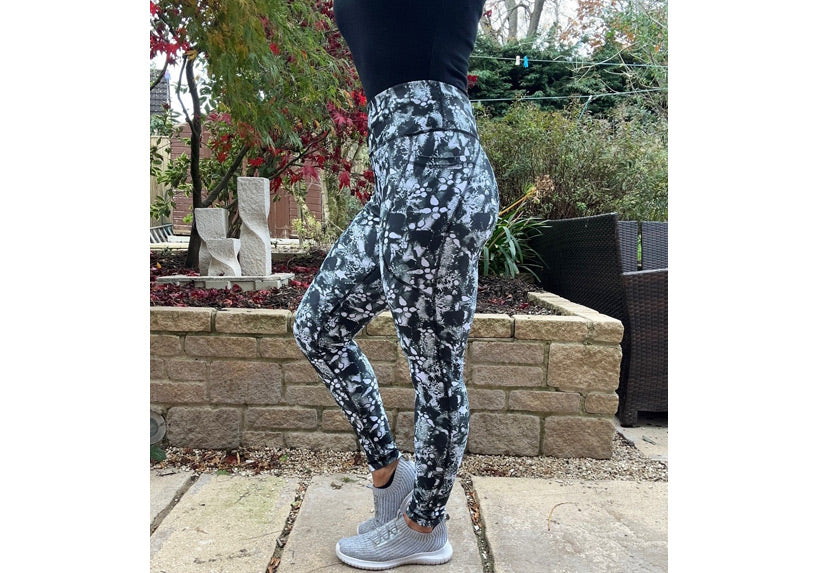 Winter Black Ice Leggings with Pockets