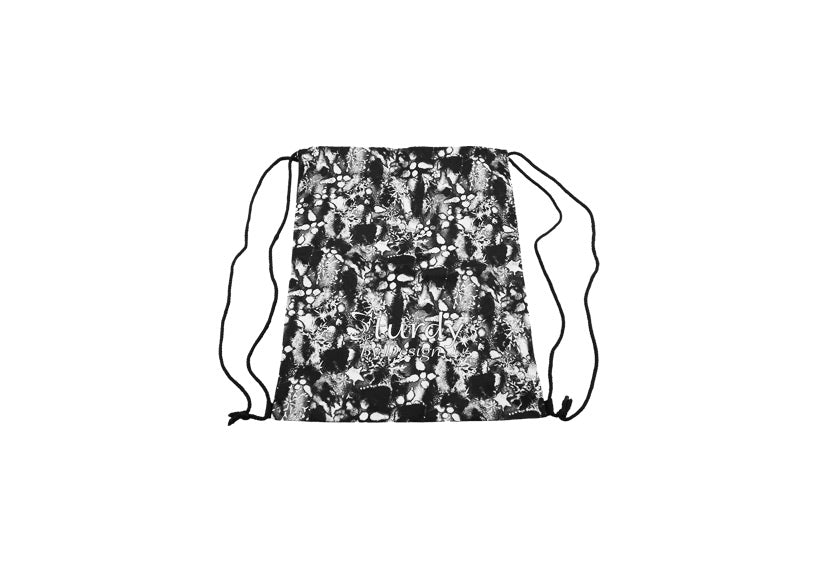 Black Ice Drawstring Bag