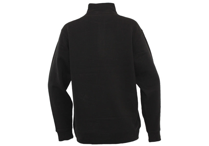 Quarter Zip Premium Black Sweatshirt