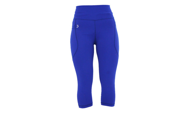 PRE ORDER Capri Cobalt Blue Premium Leggings with Pockets