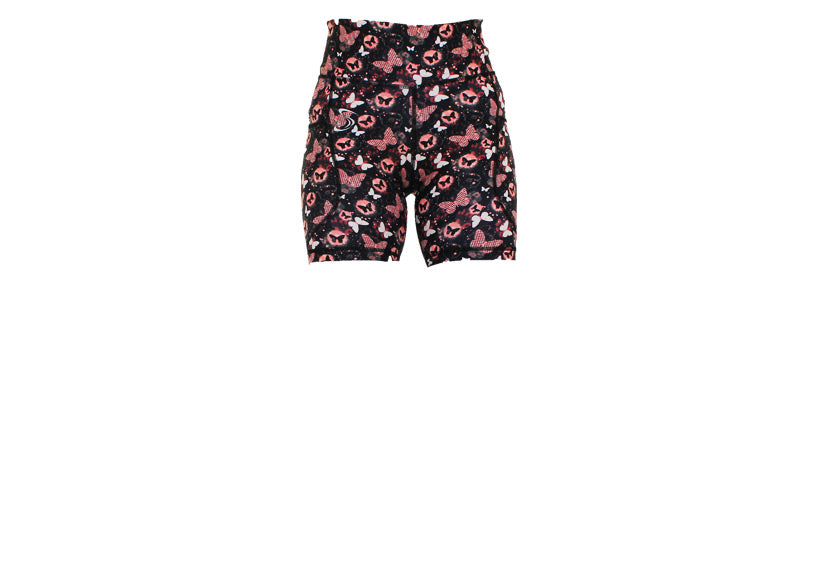 Coral Cutie Mid Shorts with pockets