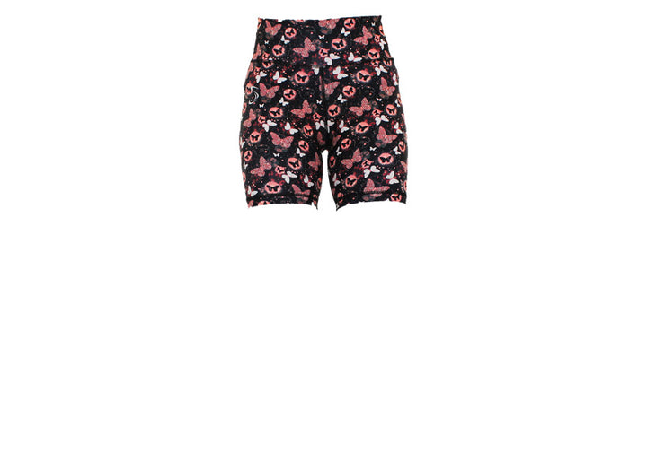 Coral Cutie Mid Shorts with pockets