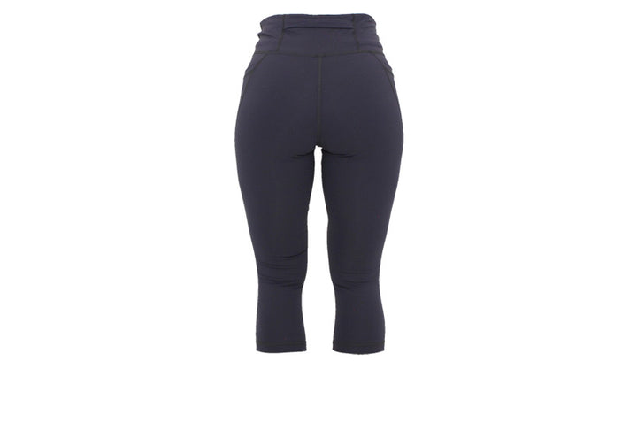 Capri Dark Grey Essentials Leggings with Thigh Pockets