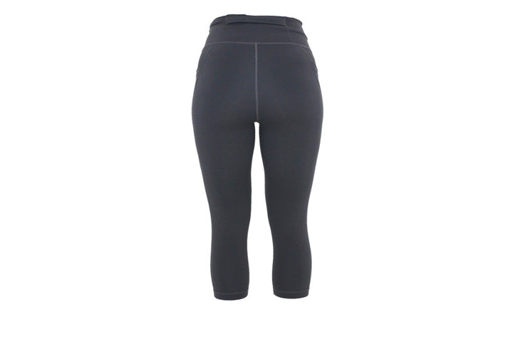 PRE ORDER Capri Dark Grey Premium Leggings with Pockets