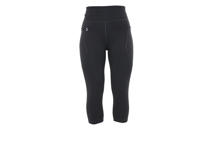 PRE ORDER Capri Dark Grey Premium Leggings with Pockets