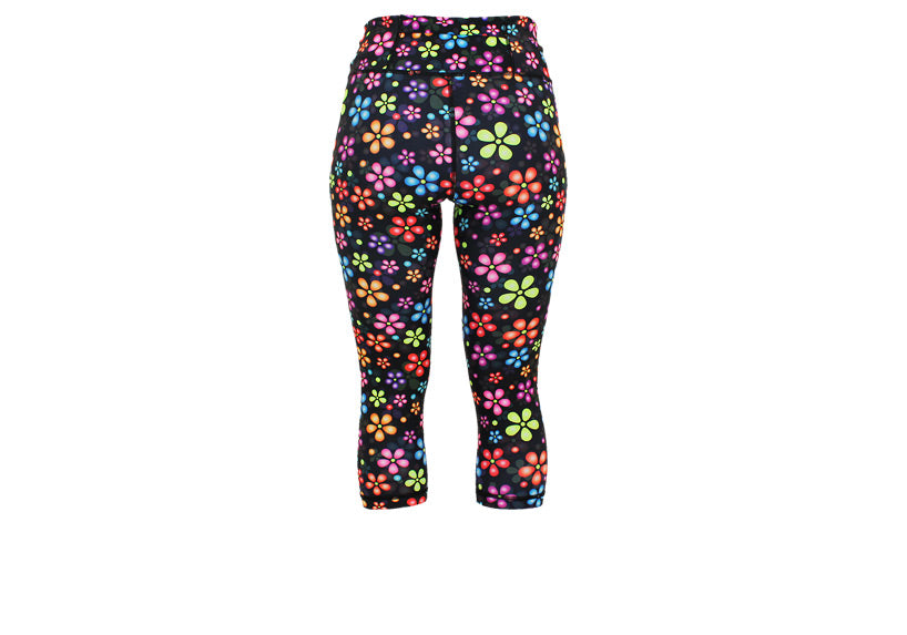 Capri Dazzling Daisies leggings with pockets