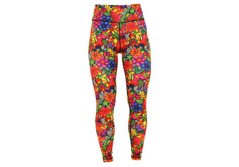 Doodle Blooms leggings with pockets