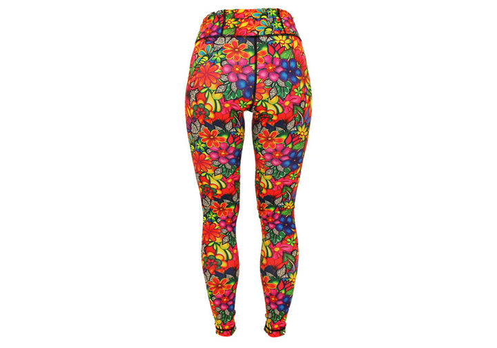 Doodle Blooms leggings with pockets