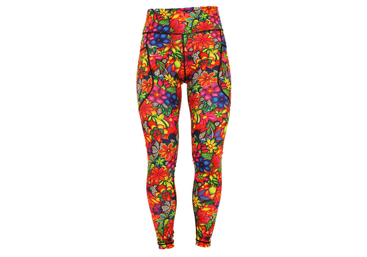 Doodle Blooms leggings with pockets