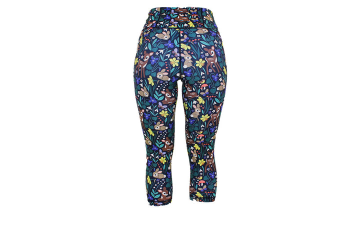 PRE ORDER Capri Fawn and Flora Leggings with pockets