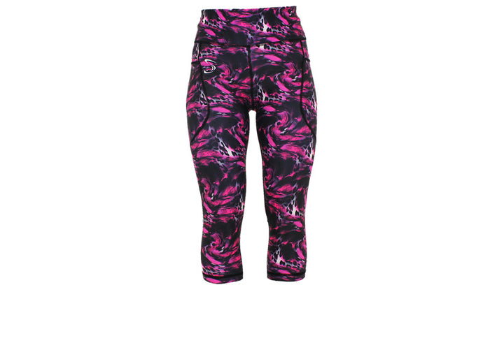 Capri Feline Fantasy leggings with pockets