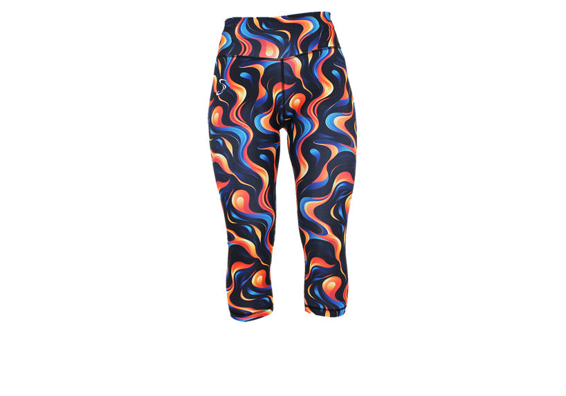 PRE ORDER Capri Fire and Ice Leggings with pockets