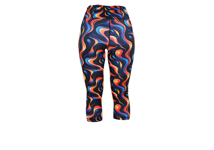 PRE ORDER Capri Fire and Ice Leggings with pockets