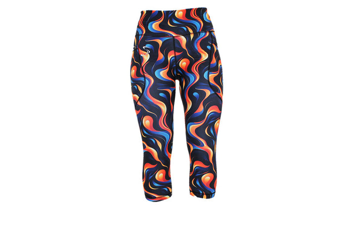 PRE ORDER Capri Fire and Ice Leggings with pockets