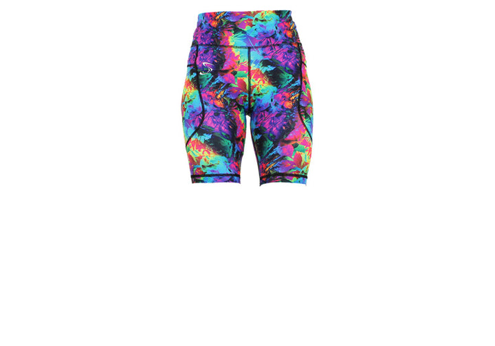 Fluorescent Flora Long Shorts with pockets