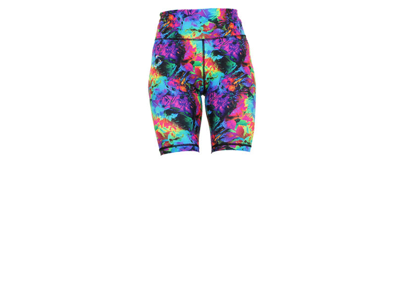 Fluorescent Flora Long Shorts with pockets