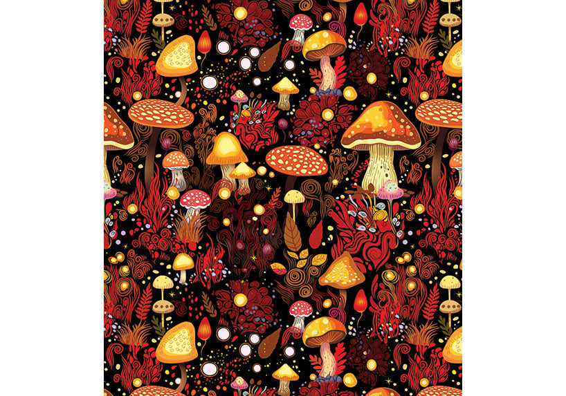 Winter Funky Fungi Leggings with Pockets