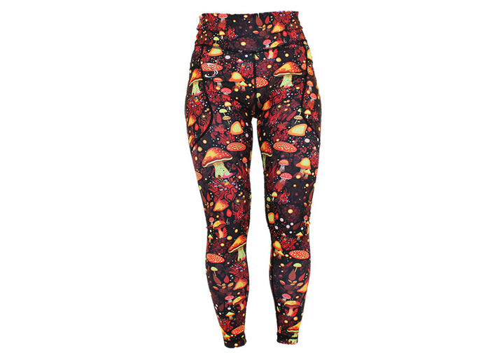 Winter Funky Fungi Leggings with Pockets