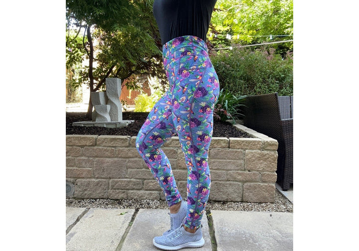 Hummingbird leggings with pockets