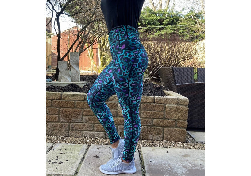 PRE ORDER Winter Jaded Jaguar Leggings with Pockets