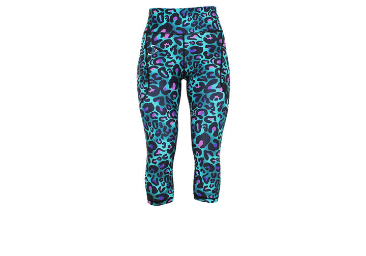 PRE ORDER Capri Jaded Jaguar Leggings with pockets