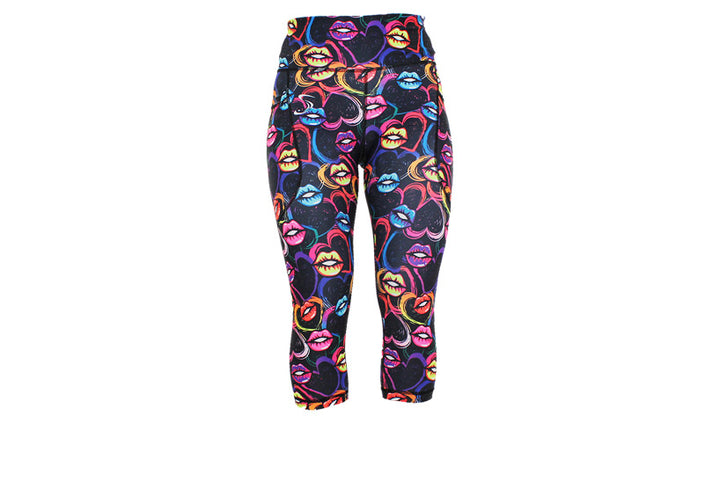 Capri Lip Sync Leggings with pockets