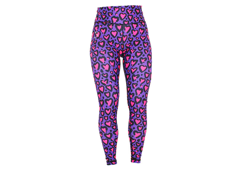 Love Leopard Pink leggings with pockets