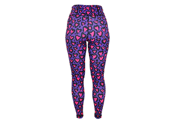 Love Leopard Pink leggings with pockets