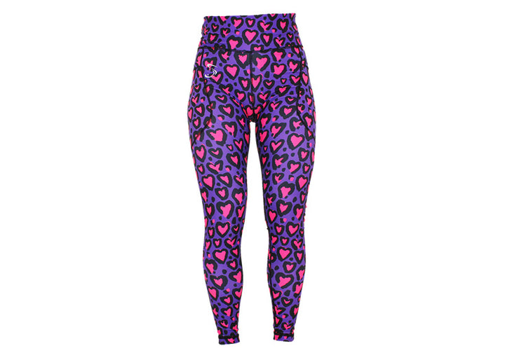 Love Leopard Pink leggings with pockets