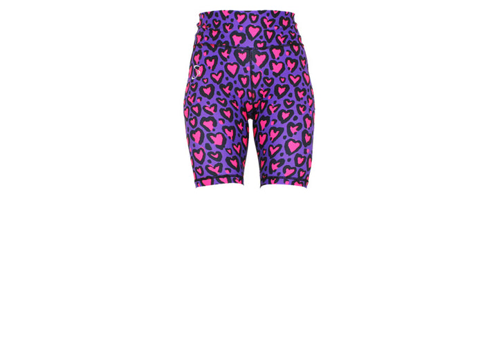 Love Leopard Pink Long Shorts with pockets