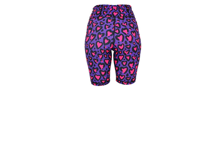 Love Leopard Pink Long Shorts with pockets