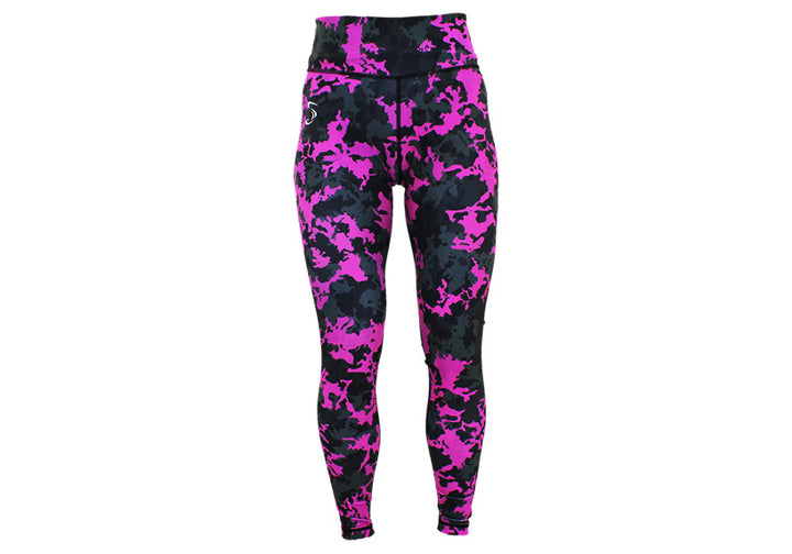 Magenta Camo leggings with pockets