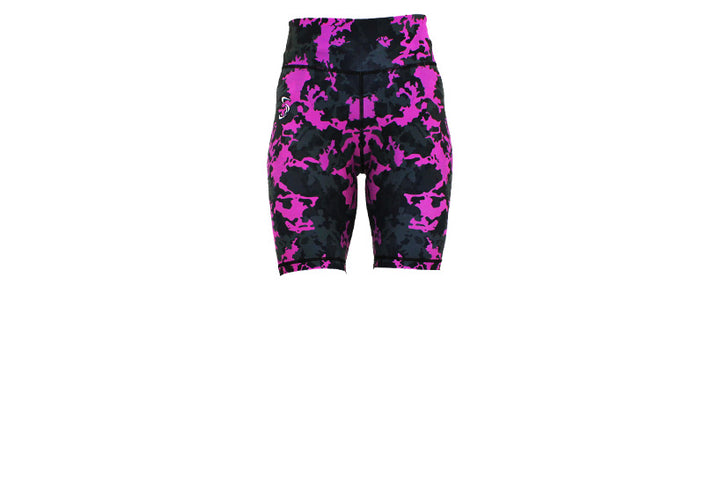 Magenta Camo Long Shorts with pockets