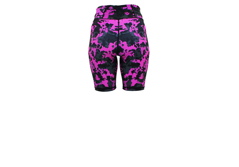 Magenta Camo Long Shorts with pockets