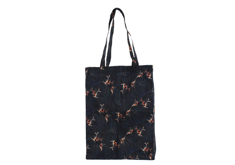 Midnight Blooms Shopping Bag