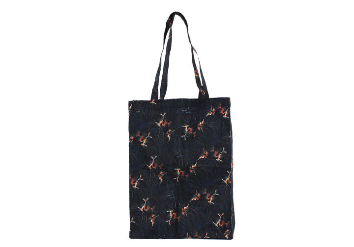 Midnight Blooms Shopping Bag