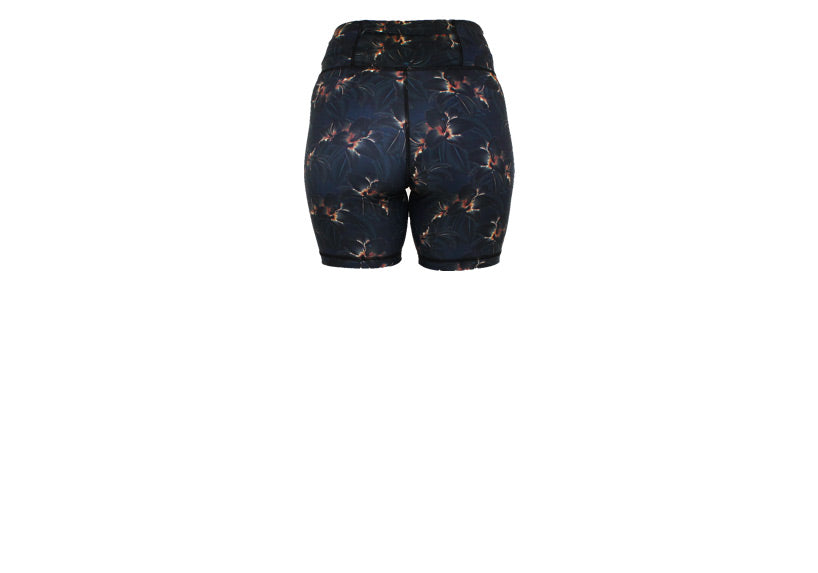 Midnight Blooms Mid Shorts with pockets