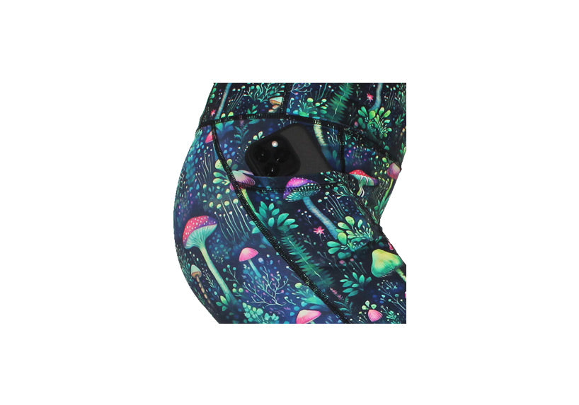 Mushroom Magic Mid Shorts with pockets