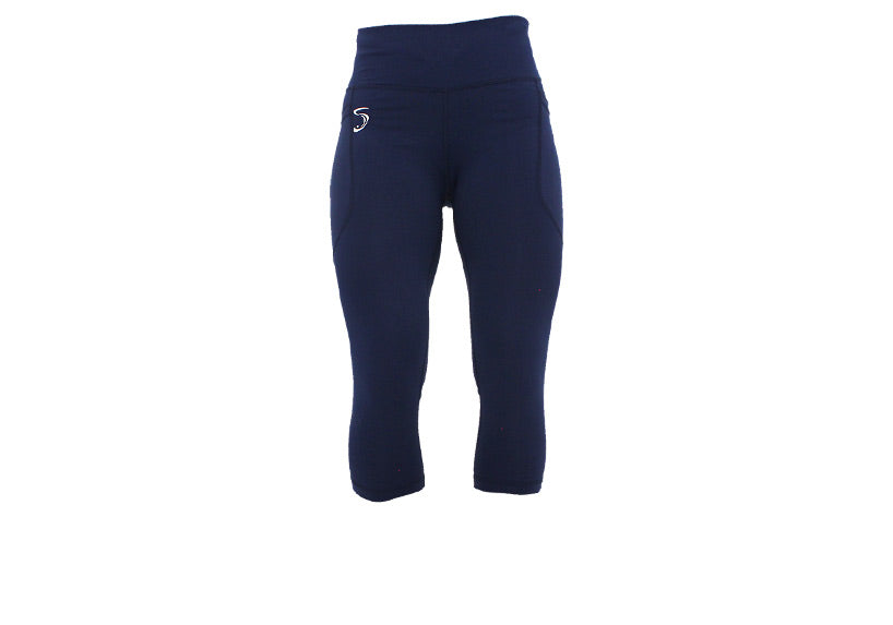 Capri Navy Essentials Leggings with Thigh Pockets