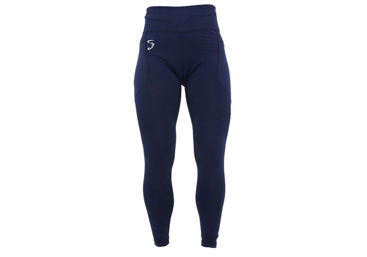 Navy Essentials Leggings with Thigh Pockets