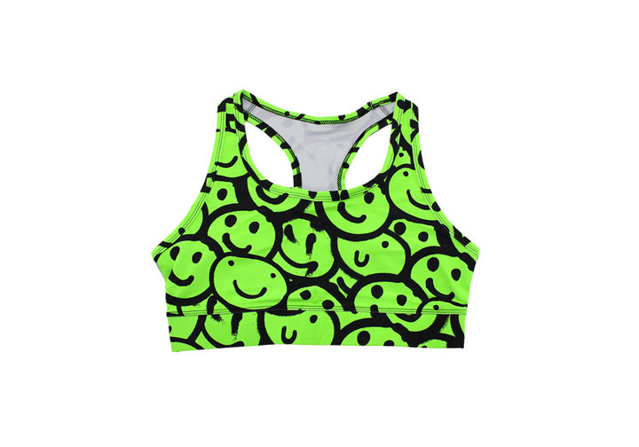 Neon Smiles Sports Bra