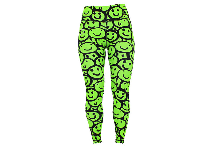 Winter Neon Smiles Leggings with Pockets