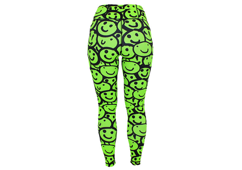 Winter Neon Smiles Leggings with Pockets