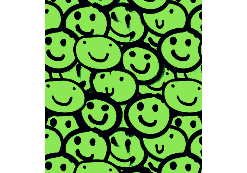 Neon Smiles Shopping Bag