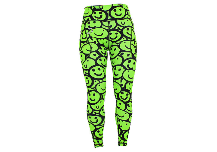 Winter Neon Smiles Leggings with Pockets